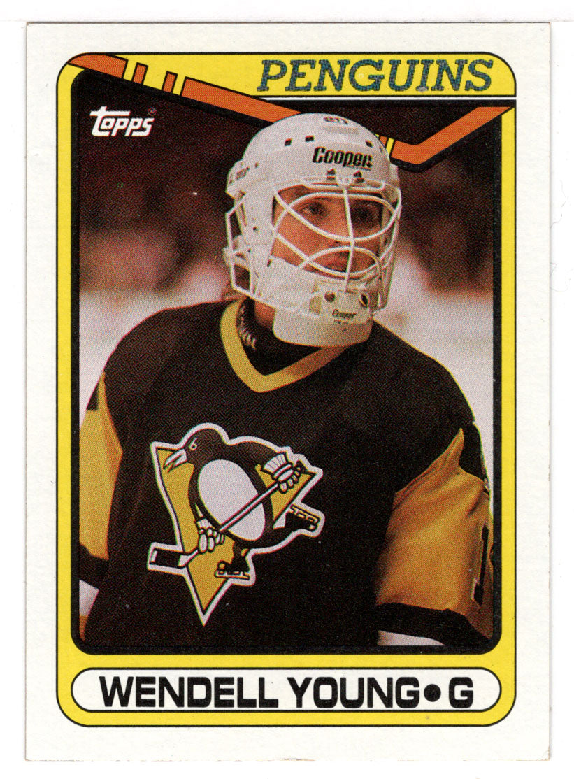 Wendell Young RC - Pittsburgh Penguins (NHL Hockey Card) 1990-91 Topps # 309 Mint