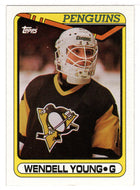 Wendell Young RC - Pittsburgh Penguins (NHL Hockey Card) 1990-91 Topps # 309 Mint