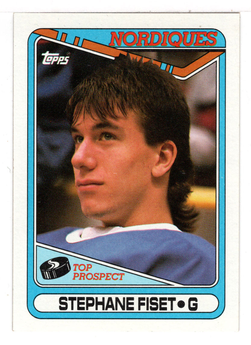 Stephane Fiset RC - Quebec Nordiques (NHL Hockey Card) 1990-91 Topps # 312 Mint