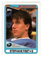 Stephane Fiset RC - Quebec Nordiques (NHL Hockey Card) 1990-91 Topps # 312 Mint