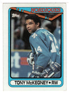 Tony McKegney - Quebec Nordiques (NHL Hockey Card) 1990-91 Topps # 333 Mint