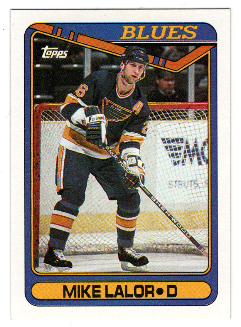 Mike Lalor RC - St. Louis Blues (NHL Hockey Card) 1990-91 Topps # 341 Mint