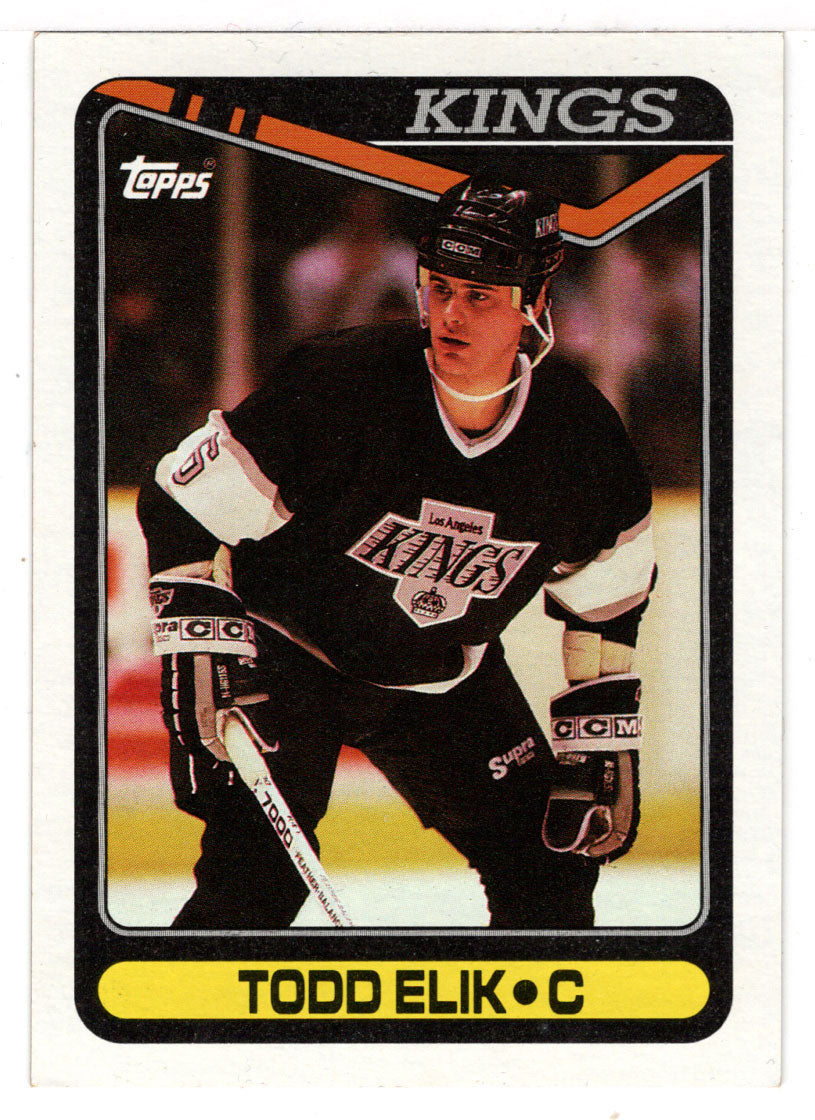 Todd Elik RC - Los Angeles Kings (NHL Hockey Card) 1990-91 Topps # 352 Mint