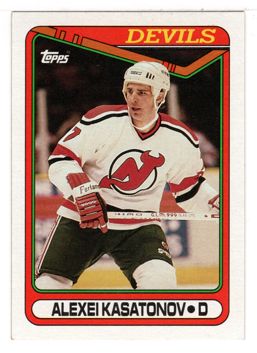 Alexei Kasatonov RC - New Jersey Devils (NHL Hockey Card) 1990-91 Topps # 358 Mint