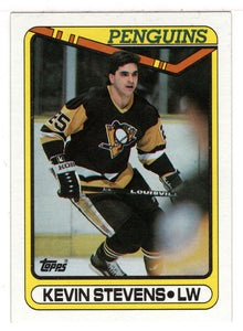 Kevin Stevens RC - Pittsburgh Penguins (NHL Hockey Card) 1990-91 Topps # 360 Mint