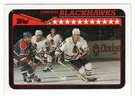 Chicago Blackhawks Team Card (NHL Hockey Card) 1990-91 Topps # 363 Mint