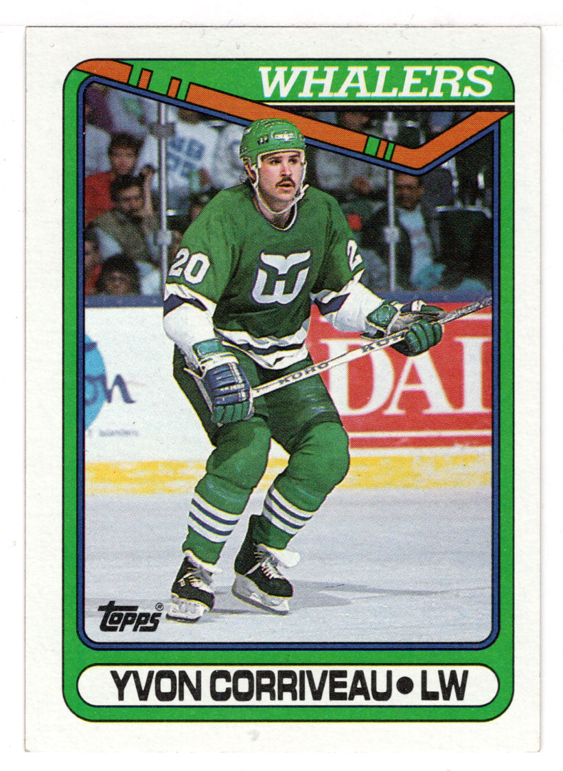 Yvon Corriveau RC - Hartford Whalers (NHL Hockey Card) 1990-91 Topps # 364 Mint