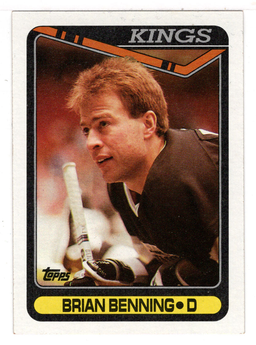 Brian Benning - Los Angeles Kings (NHL Hockey Card) 1990-91 Topps # 365 Mint