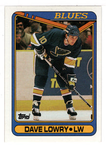 Dave Lowry RC - St. Louis Blues (NHL Hockey Card) 1990-91 Topps # 370 Mint