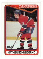 Mathieu Schneider RC - Montreal Canadiens (NHL Hockey Card) 1990-91 Topps # 372 Mint