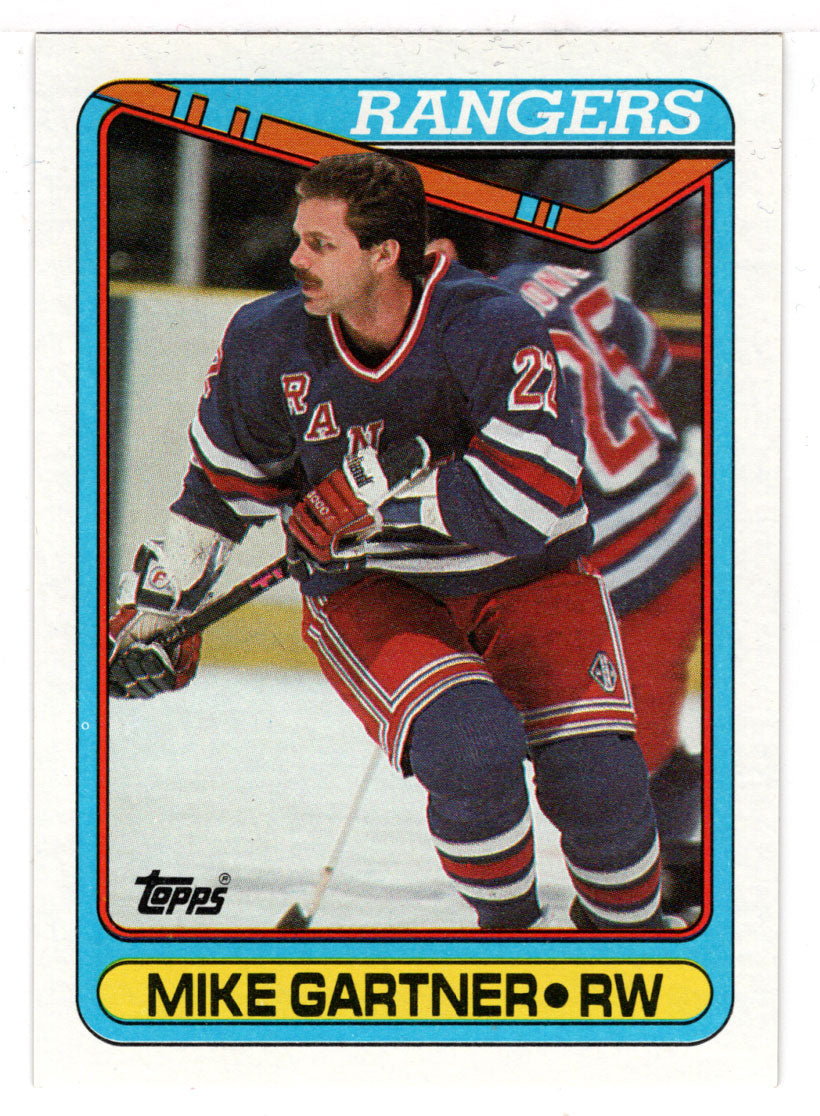 Mike Gartner - New York Rangers (NHL Hockey Card) 1990-91 Topps # 373 Mint