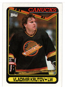 Vladimir Krutov RC - Vancouver Canucks (NHL Hockey Card) 1990-91 Topps # 380 Mint