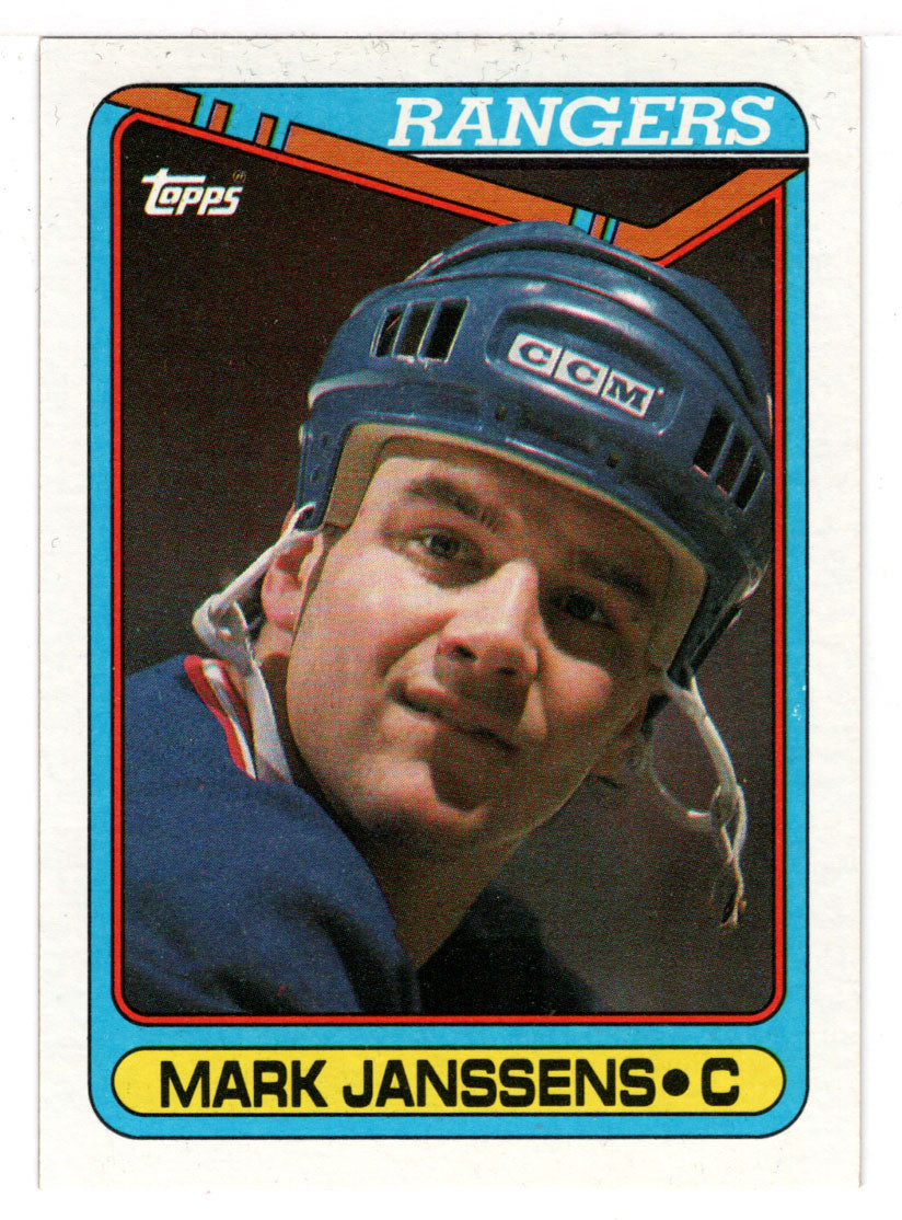 Mark Janssens RC - New York Rangers (NHL Hockey Card) 1990-91 Topps # 391 Mint