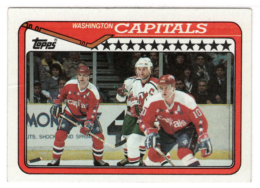 Washington Capitals Team Card (NHL Hockey Card) 1990-91 Topps # 394 Mint