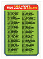 Checklist # 3 (NHL Hockey Card) 1990-91 Topps # 396 Mint