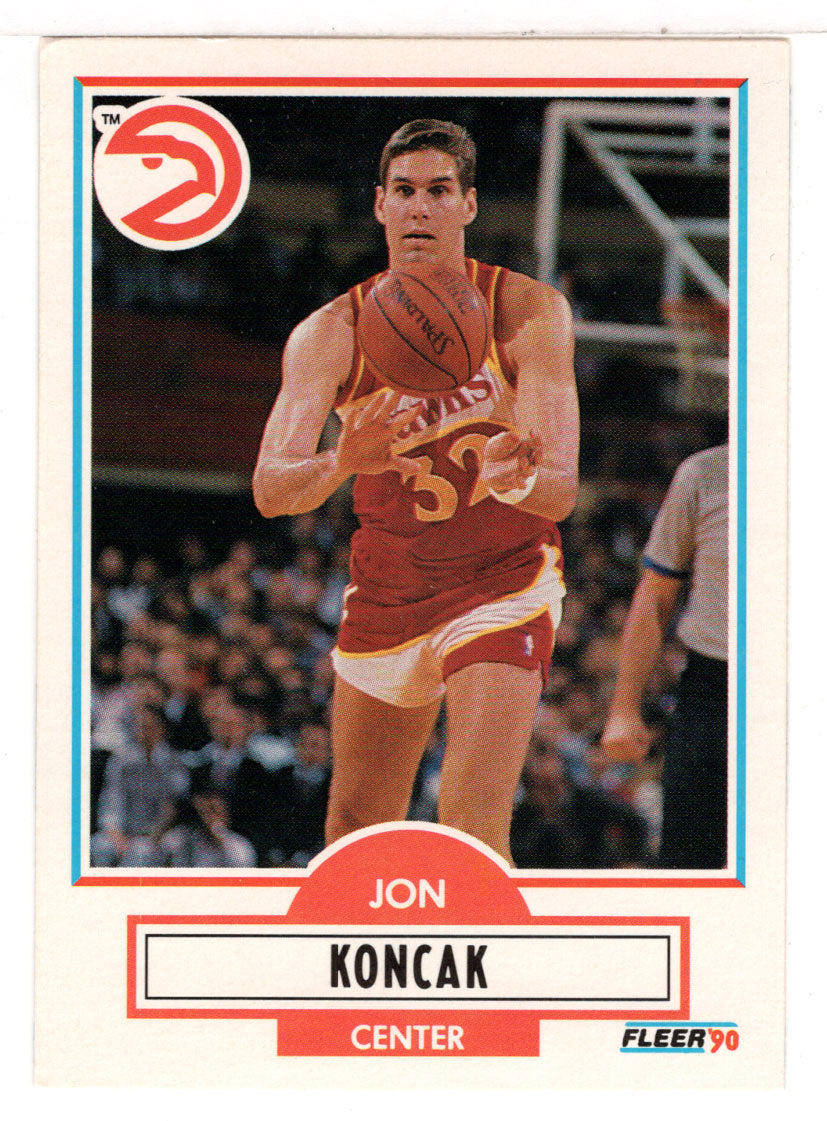 Jon Koncak - Atlanta Hawks (NHL Hockey Card) 1990-91 Fleer Update # U 1 Mint