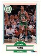 Brian Shaw - Boston Celtics (NBA Basketball Card) 1990-91 Fleer Update # U 9 Mint