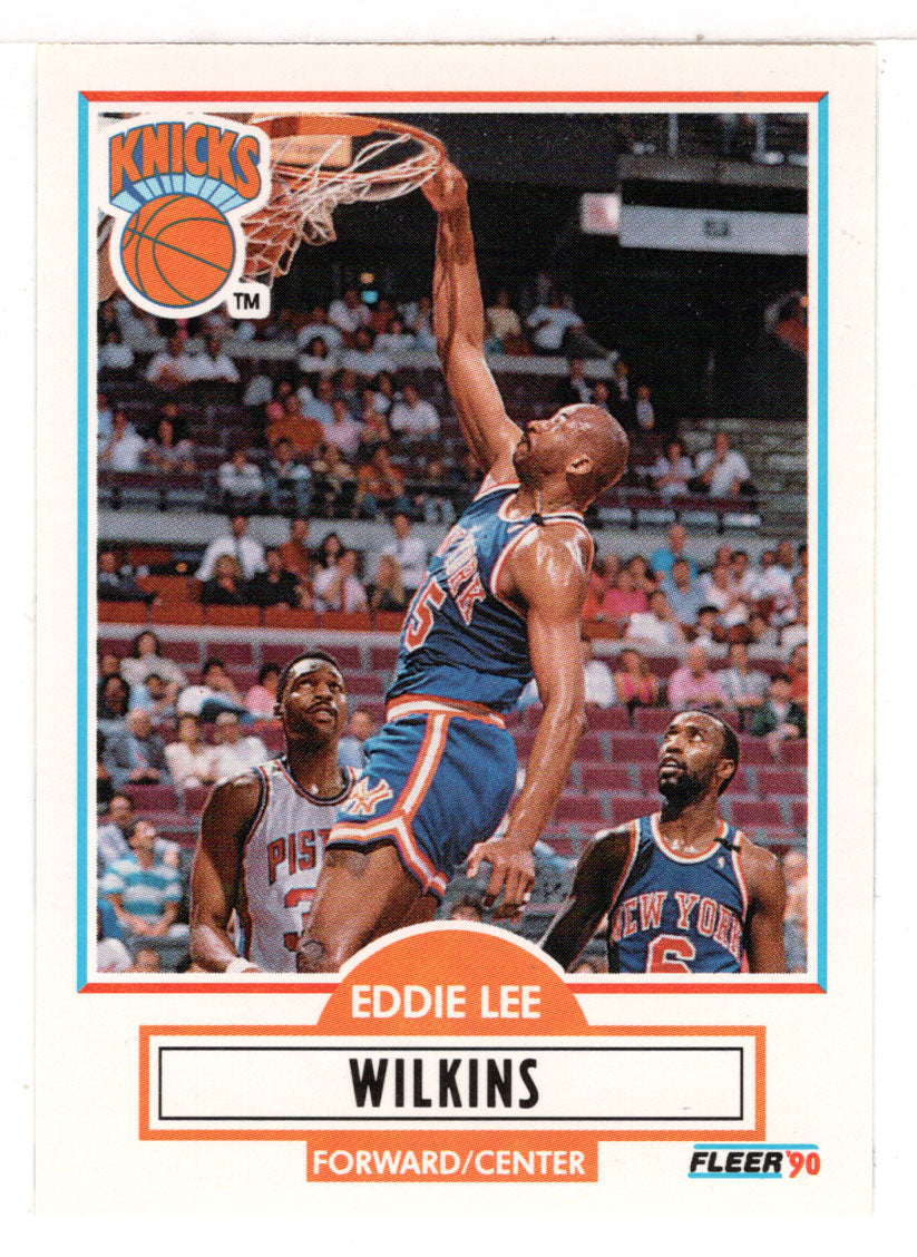 Eddie Lee Wilkins RC - New York Knicks (NBA Basketball Card) 1990