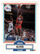 Brian Oliver - Philadelphia 76ers (NBA Basketball Card) 1990-91 Fleer Update # U 71 Mint