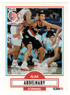 Alaa Abdelnaby RC - Portland Trail Blazers (NBA Basketball Card) 1990-91 Fleer Update # U 78 Mint