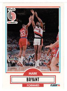 Mark Bryant - Portland Trail Blazers (NBA Basketball Card) 1990-91 Fleer Update # U 80 Mint