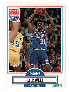 Duane Causwell RC - Sacramento Kings (NBA Basketball Card) 1990-91 Fleer Update # U 83 Mint