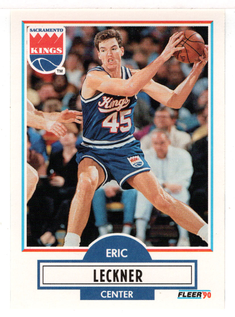 Eric Leckner - Sacramento Kings (NBA Basketball Card) 1990-91 Fleer Update # U 85 Mint
