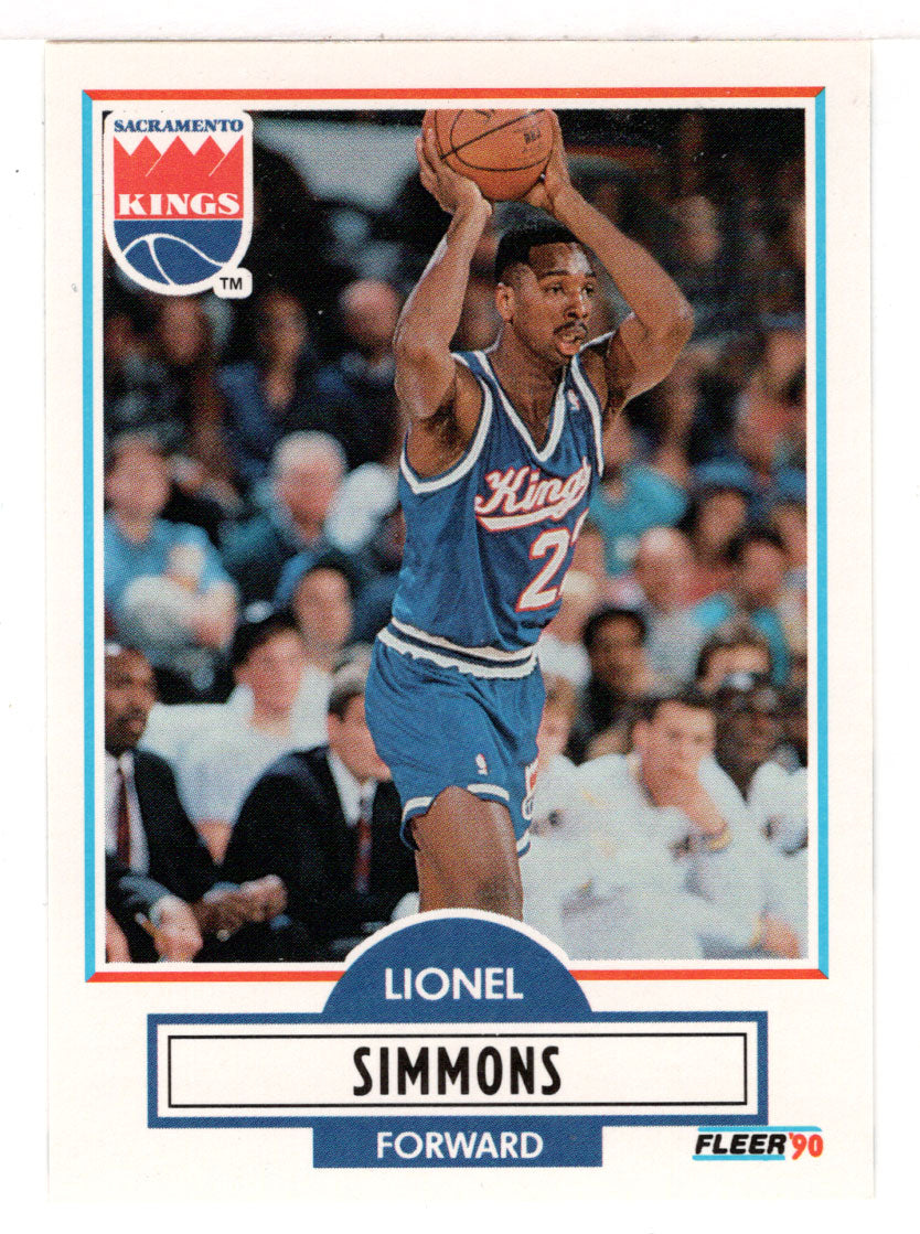 Lionel Simmons RC - Sacramento Kings (NBA Basketball Card) 1990-91 Fleer Update # U 87 Mint