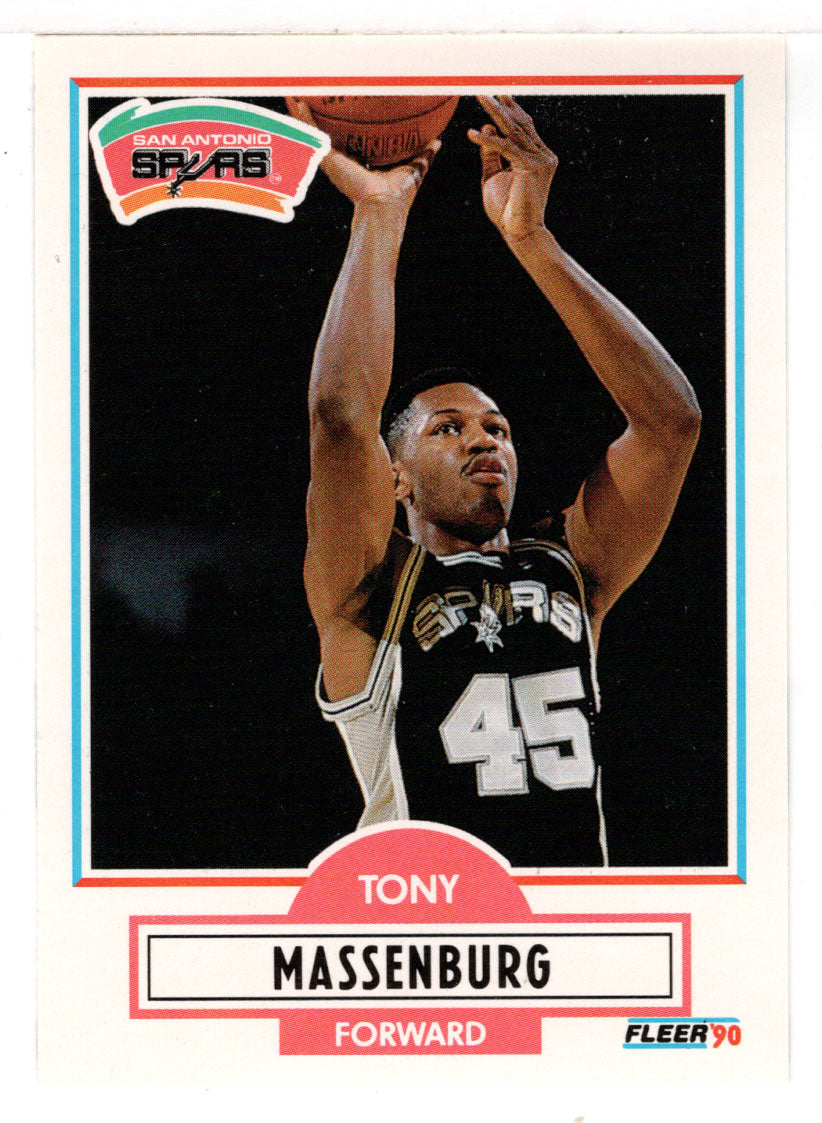 Tony Massenburg RC - San Antonio Spurs (NBA Basketball Card) 1990-91 Fleer Update # U 89 Mint