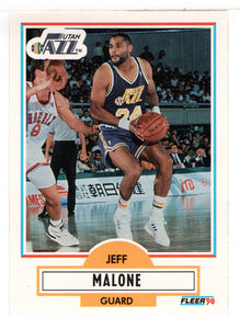 Jeff Malone - Utah Jazz (NBA Basketball Card) 1990-91 Fleer Update # U 94 Mint