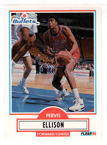 Pervis Ellison - Washington Bullets (NBA Basketball Card) 1990-91 Fleer Update # U 97 Mint