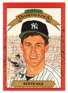 Steve Sax - New York Yankees - Diamond Kings (MLB Baseball Card) 1990 Donruss # 2 Mint