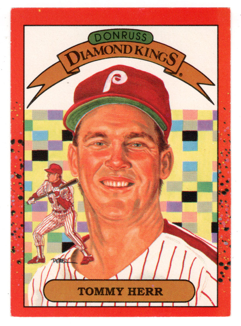 Tommy Herr - Philadelphia Phillies - Diamond Kings (MLB Baseball Card) 1990 Donruss # 20 Mint