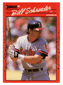 Bill Schroeder - California Angels (MLB Baseball Card) 1990 Donruss # 567 Mint