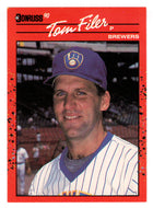 Tom Filer - Milwaukee Brewers (MLB Baseball Card) 1990 Donruss # 687 Mint