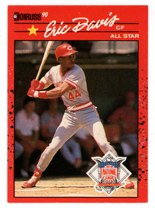 Eric Davis - Cincinnati Reds - All Star Game (MLB Baseball Card) 1990 Donruss # 695 Mint