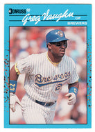 Greg Vaughn - Milwaukee Brewers (MLB Baseball Card) 1990 Donruss Best AL # 107 Mint