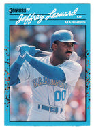 Jeffrey Leonard - Seattle Mariners (MLB Baseball Card) 1990 Donruss Best AL # 125 Mint