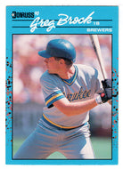 Greg Brock - Milwaukee Brewers (MLB Baseball Card) 1990 Donruss Best AL # 142 Mint