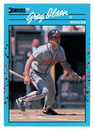 Greg Olson - Atlanta Braves (MLB Baseball Card) 1990 Donruss Best NL # 25 Mint