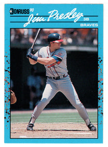 Jim Presley - Atlanta Braves (MLB Baseball Card) 1990 Donruss Best NL # 37 Mint