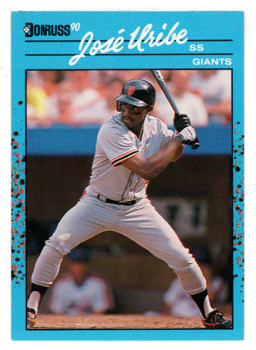 Jose Uribe - San Francisco Giants (MLB Baseball Card) 1990 Donruss Best NL # 122 Mint