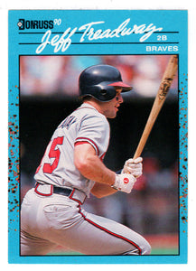 Jeff Treadway - Atlanta Braves (MLB Baseball Card) 1990 Donruss Best NL # 123 Mint