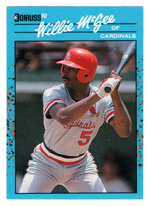 Willie McGee - St. Louis Cardinals (MLB Baseball Card) 1990 Donruss Best NL # 131 Mint