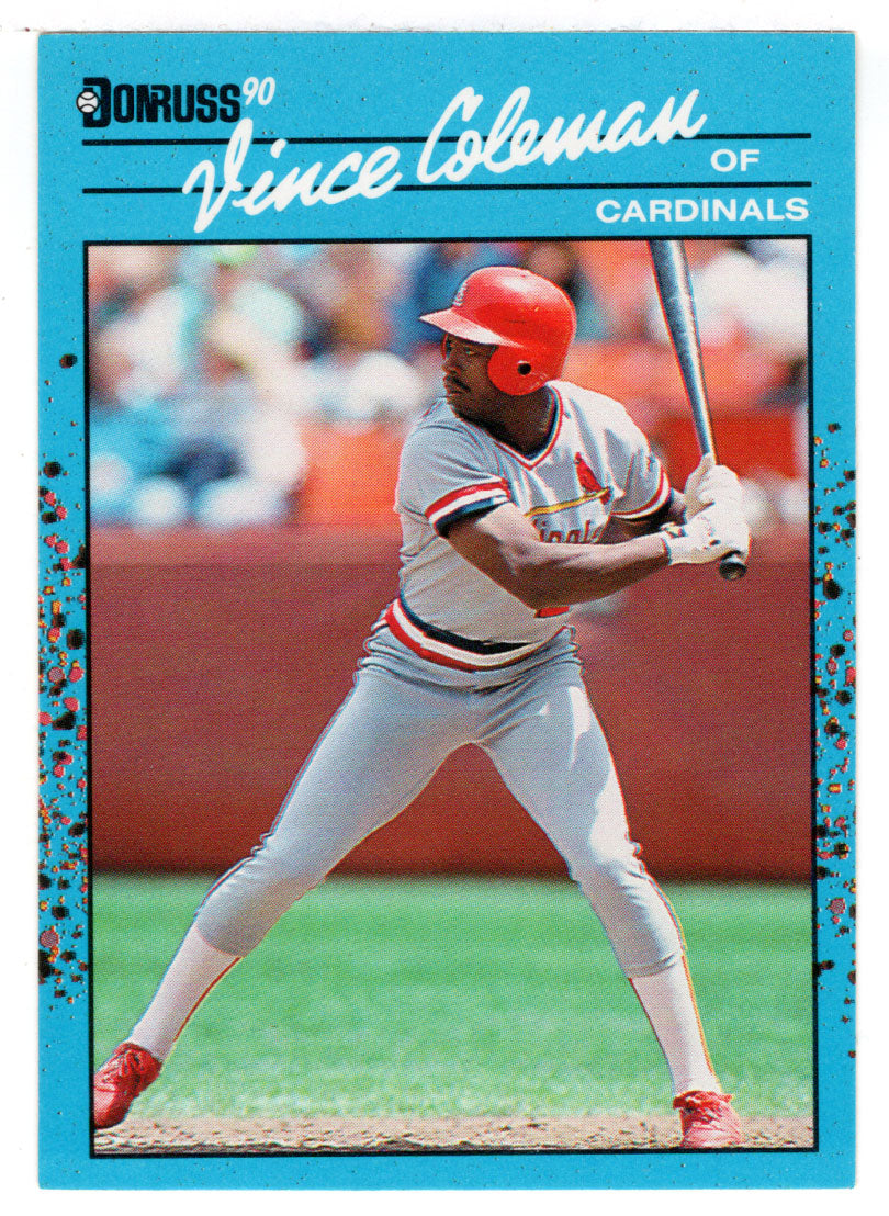 Vince Coleman - St. Louis Cardinals (MLB Baseball Card) 1990 Donruss Best NL # 138 Mint