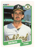 Todd Burns - Oakland Athletics (MLB Baseball Card) 1990 Fleer # 2 Mint