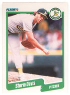 Storm Davis - Oakland Athletics (MLB Baseball Card) 1990 Fleer # 5 Mint