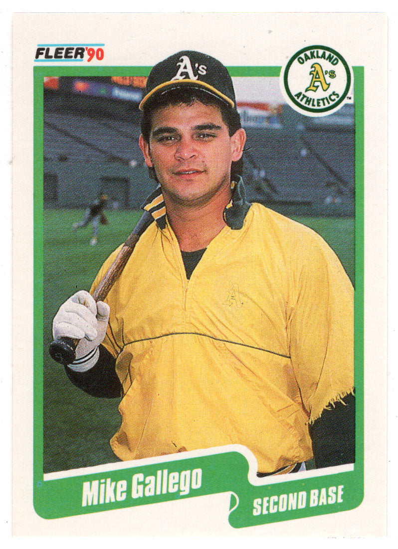 Mike Gallego - Oakland Athletics (MLB Baseball Card) 1990 Fleer # 7 Mint