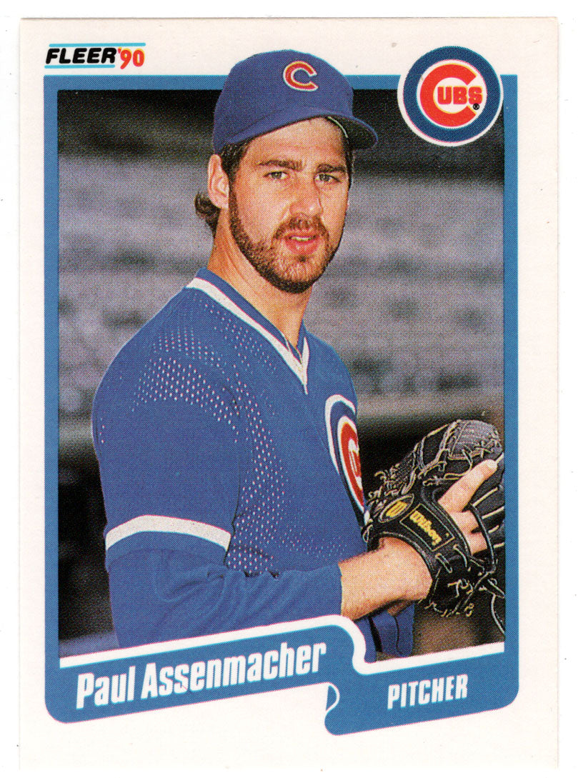Paul Assenmacher - Chicago Cubs (MLB Baseball Card) 1990 Fleer # 25 Mint