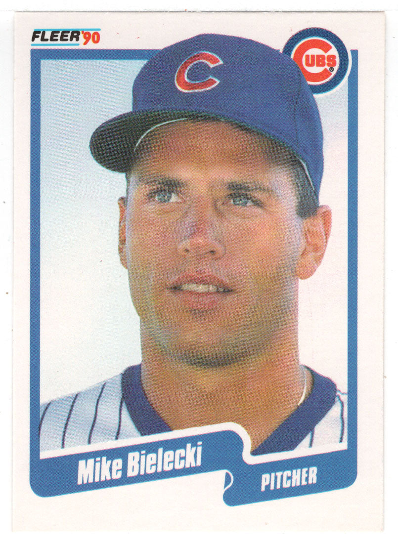 Mike Bielecki - Chicago Cubs (MLB Baseball Card) 1990 Fleer # 27 Mint